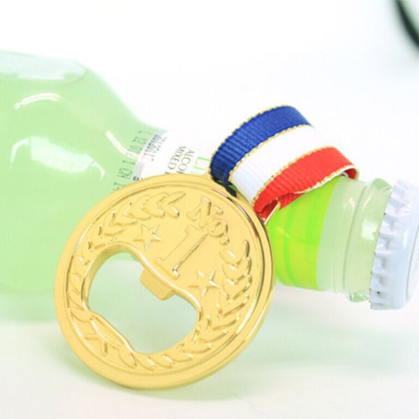 Stilfull Medalj Kapsylöppnare, Vinnarmedaljdesign Med Lättviktig Bekvämlighet För Alla Dina Öppningsbehov