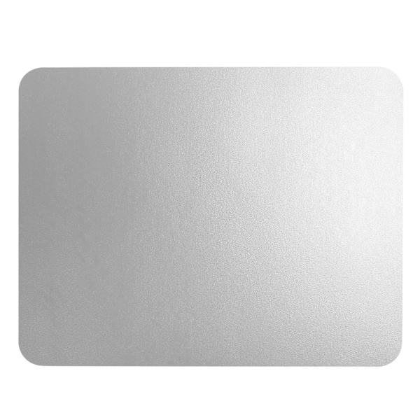 2 stk. Mussemåtte 2-sidet PVC Læder Vandafvisende Skrivebordsmatte Kontor Hjem Mus Beskytter 27x21cm (Cremet Hvid Sølv)