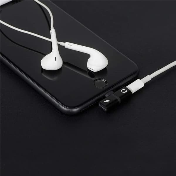Lightning Adapter Lightning Splitter Lyd Strømforsyning Konverter