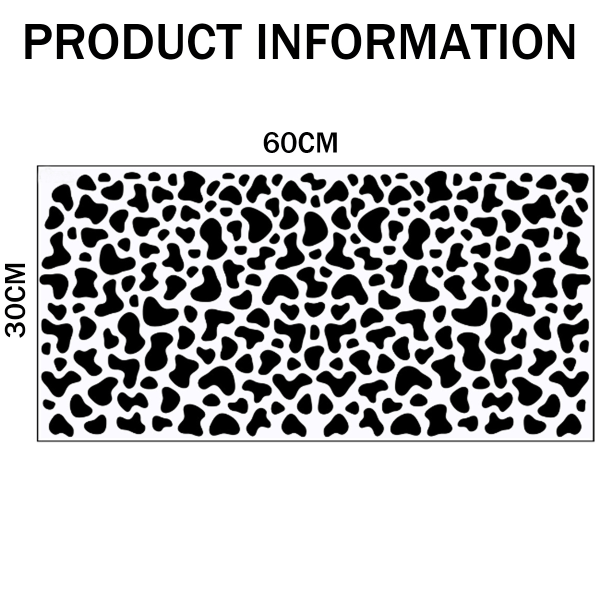 Suuret mustat lehmänkuvioiset seinätarrat, irrotettavat ja liimattavat modernit lehmät