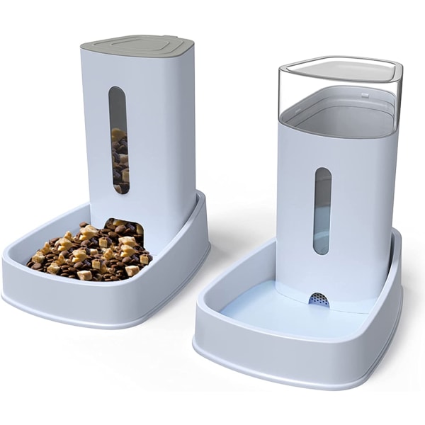 Distributeur Croquettes et Eau Automatique pour Chat Chien 3.8L