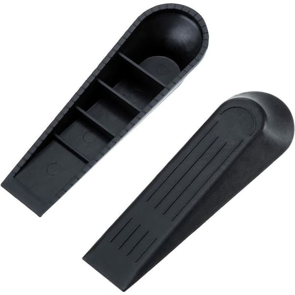 Dørkiler Dørstoppere, 6 stk, Svart