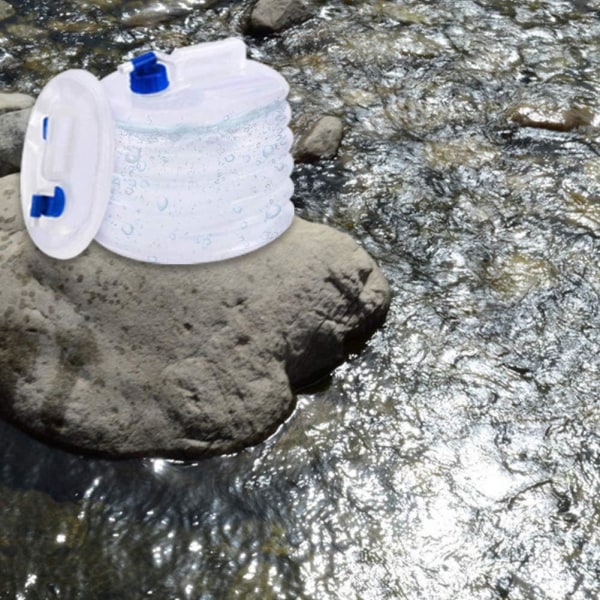 Hopfällbar hink med hopfällbar vattentank för camping,