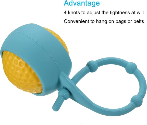 Golfbollshållare, 5-pack Silikonskyddsfodral Midja Nyckelring