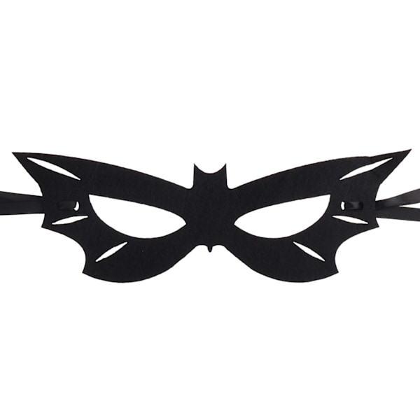 Svart Ögonmask, Fladdermusmasker Halvt Ansikte, Maskeradmask för Damer, Kvinnor, Flickor, Cosplay, Mask för Halloween Karnevalsfest, Maskerad