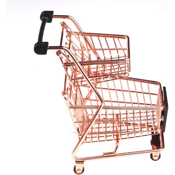 Mini Metal Indkøbsvogn Supermarked Håndvogn Trolley, Bord Off