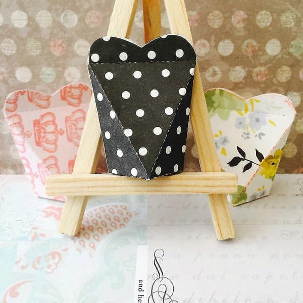 Hjärtask skärschablon för scrapbooking, prägling och papperspyssel