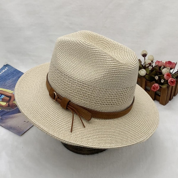 Fedora Panama-hattu miehille, olkihattu trilby-tyyliin, useita kokoja, rantahattu