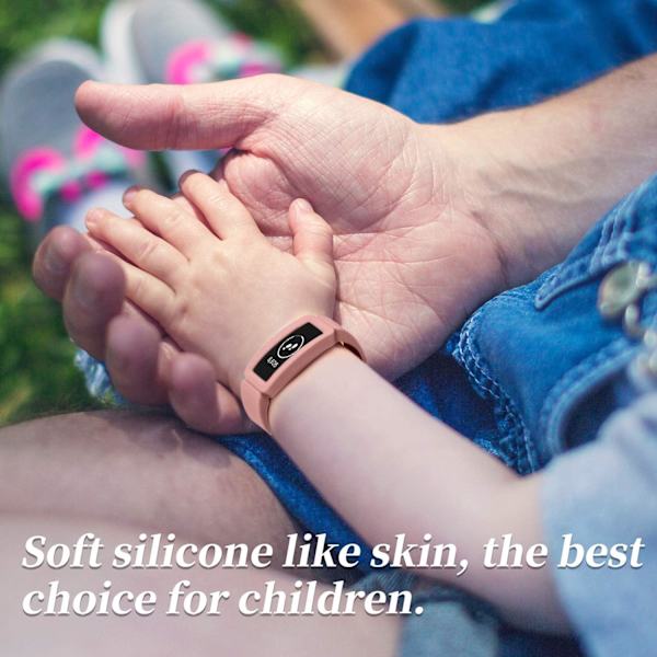 Kompatibel med Fitbit Ace 2 Bånd til Børn 6+, Blød Silikon Br