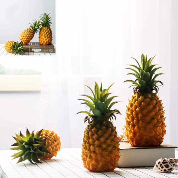 Plast falska ananas konstgjorda grönsaker Frukter, Faux