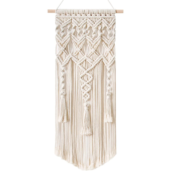Macrame vävd väggbonad Boho Home Chic Bohemian geometrisk konst