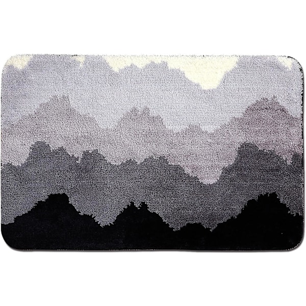Ultra-Plyschiga Ryamattor för Badrum 20\"x32\", Absorberande Mjuk Badrumsmatta Set, Hållbara Extra Mjuka Ryamattor i Mikrofiber