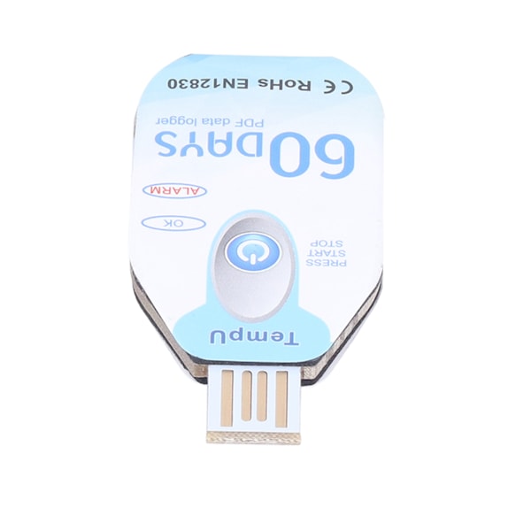 Mattemperaturinspelare Bärbar Temperaturdatalogger PDF-rapport USB-driven Datalogger