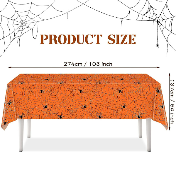 Halloween Bordduk Edderkoppnett Borddekke Halloween