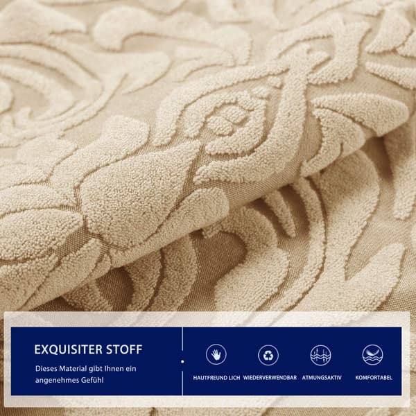 Damask sofföverdrag stretch sofföverdrag soffskydd fåtöljöverdrag elastiskt blommönster halkfritt stretchöverdrag mjukt tyg