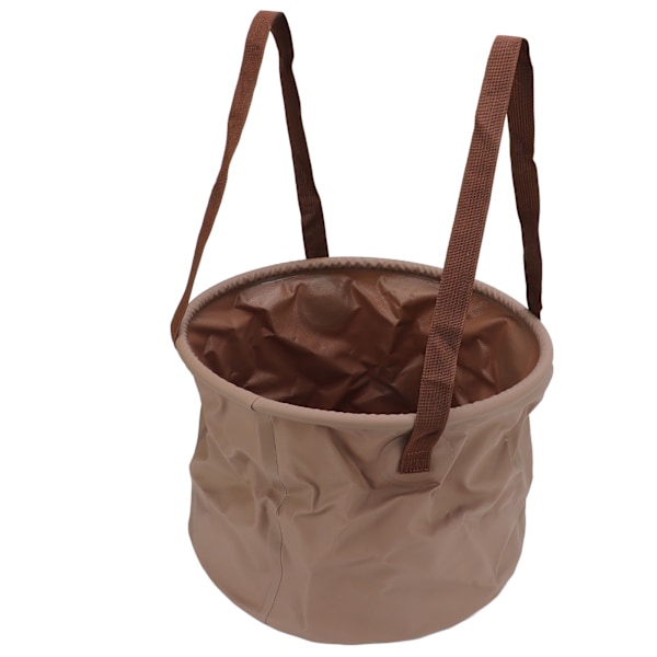 Hopfällbar Hink Slitstark Utrymmesbesparande Bärbar Vikbar Hink för Utomhuscamping Resor 20L Khaki