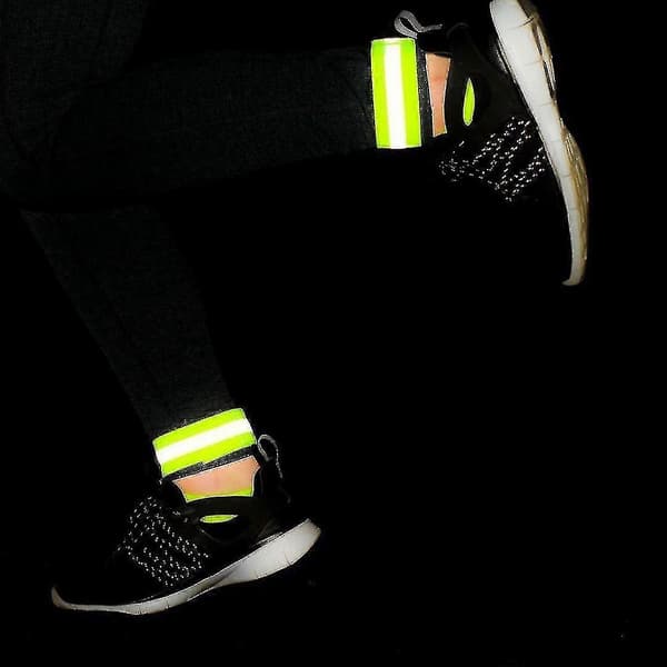 4 st reflexband med hög synlighet, högreflekterande bälte, reflexband för arm eller vrist-yyc B