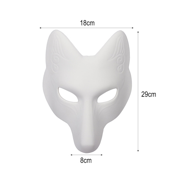 Kettu-naamio Japanilainen Kabuki Kitsune-naamiot PU-naamiot Miehille ja Naisille