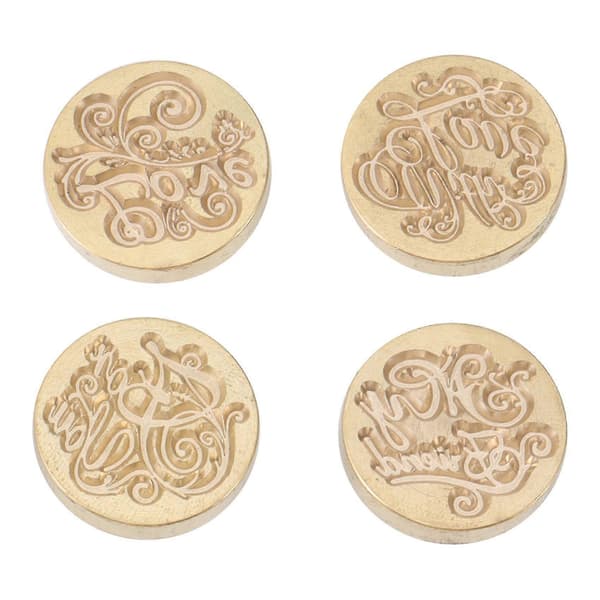 12 stk. \"Takk\" Voks Segl Stempel Retro Antikk Forseglingsvoks Scrapbooking Stempelhode Bryllupsdekorasjon