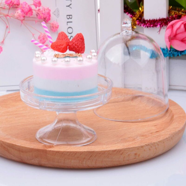 12 st Mini tårtställ, Mini tårtställ med lock, Presentoir Cupcake Support