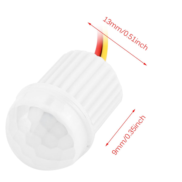 DC5-24V 1.5A Mini Säädettävä Infrapunasensori Ihmiskehon Induktiokytkin Valolle