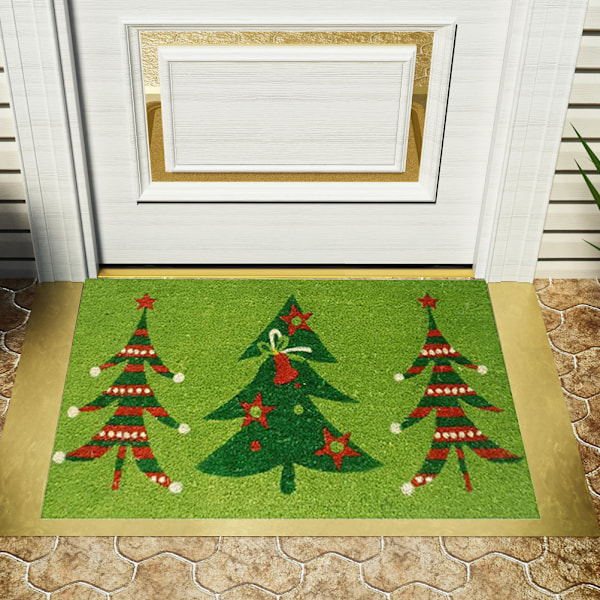 Jouluovimatto Xmas Flannel Lattiamatto Hyvää Joulua Kotioven Matto Liukastumaton Lattiamatto Olohuoneeseen