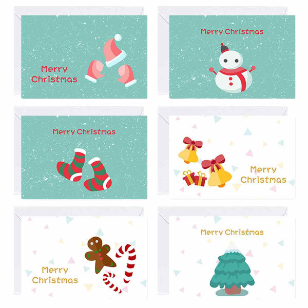 Julkort meddelande Gratulationskort med kuvert klistermärke set