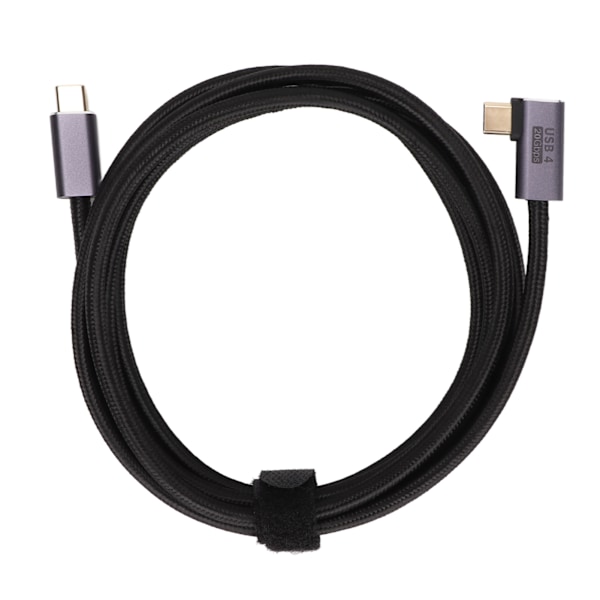 Type C til Type C Albue Datakabel 100W Rask Lading Slitestyrk Gullbelagt Plug and Play USB-kabel for Bærbare Datamaskiner 200cm/78.7in