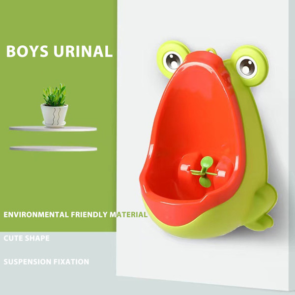 Barn Urinering Morsom Siktemål Plast Veggmontert Pottetrening Urinering for Gutter