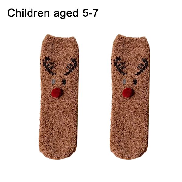 Julestrømper til piger og drenge, vinterstrømper til børn Style 4 5-7 years old