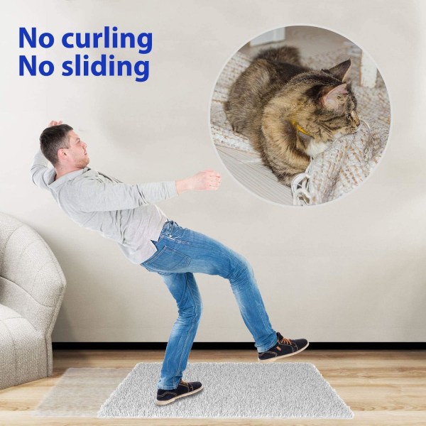 Mattgrepp, 16 st dubbelsidiga tvättbara avtagbara anti-curling
