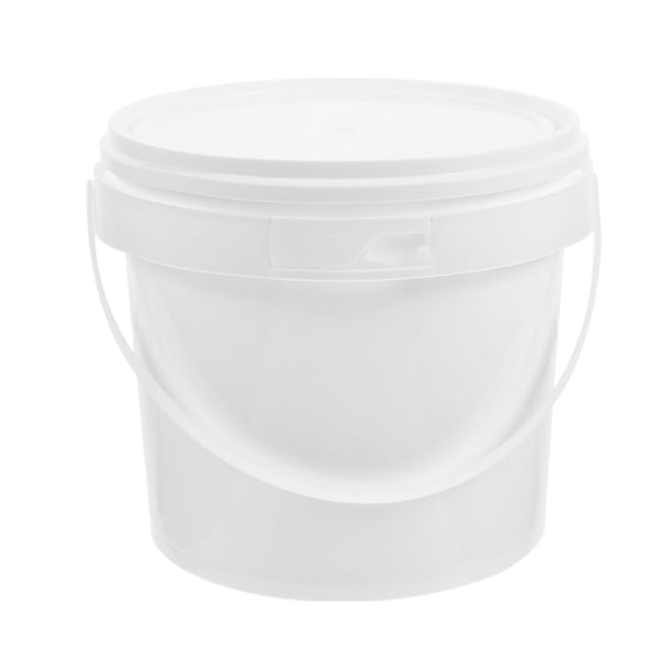 Transparent trumma portabel förseglad med lock livsmedelsgodkänd frukt mjölk te hink ispulver hink plast hink