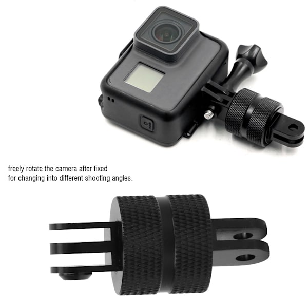 360 Graders Rotasjonsarm Adapter i Aluminium for GoPro Hero Metall Adapter