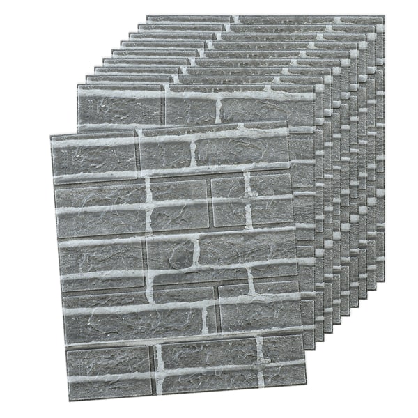 10 stk Veggpaneler Skrell og Lim Skum 3D Murveggpapir Skrell