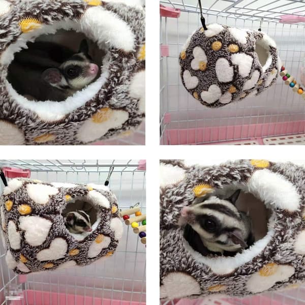 Hängmatta Mjuk Varm Sovbädd Syrisk Hamster Gerbil Socker Flygande