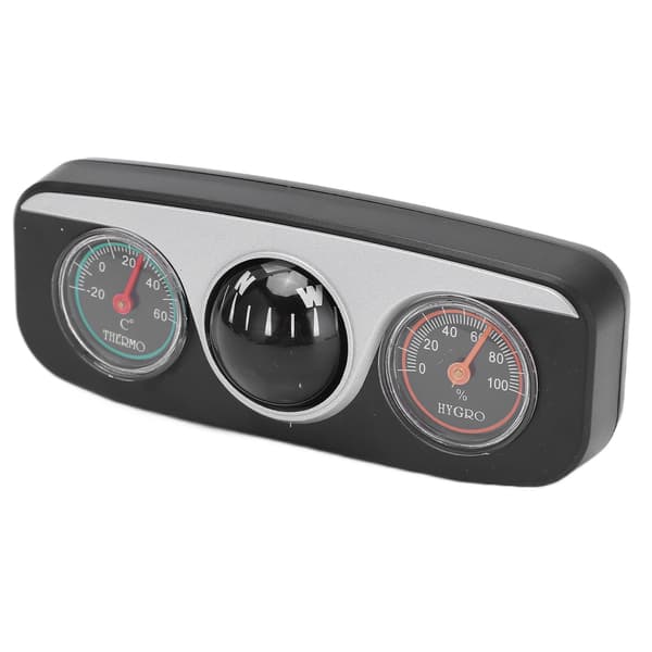 LC‑3 3 i 1 Bilnavigationsinstrumentbræt Multifunktionelt Kompas Termometer Hygrometer Instrumentbræt