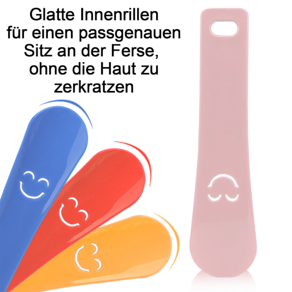 4 stk. mini smiley face sko-løftere - fire farver