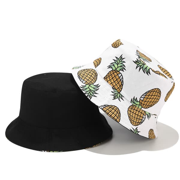 Valkoinen, M (56 - 58cm) Unisex lippalakki hedelmäprintillä