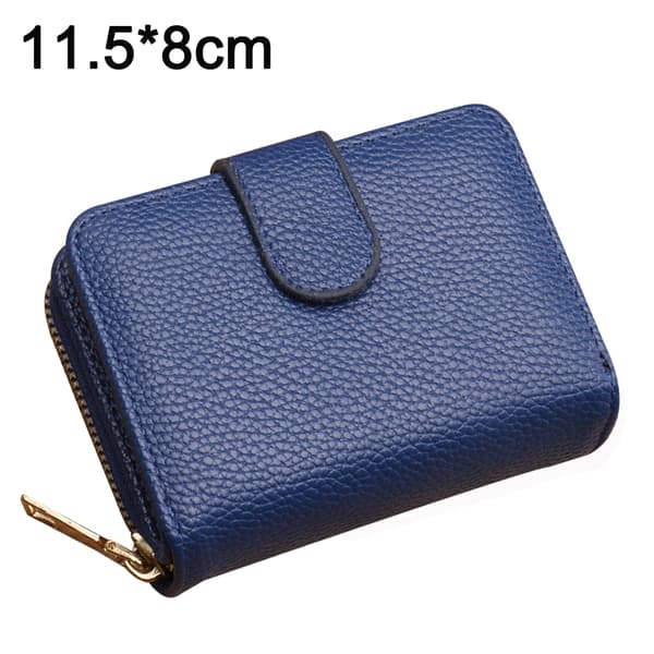 Herre lommebok, multifunksjonell kortveske sapphire blue