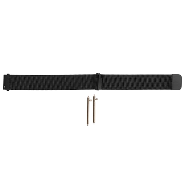 Magnetisk klokkearmbånd i rustfritt stål, rask utløsning, hudvennlig, pustende klokkestropp for Huawei GT2, svart