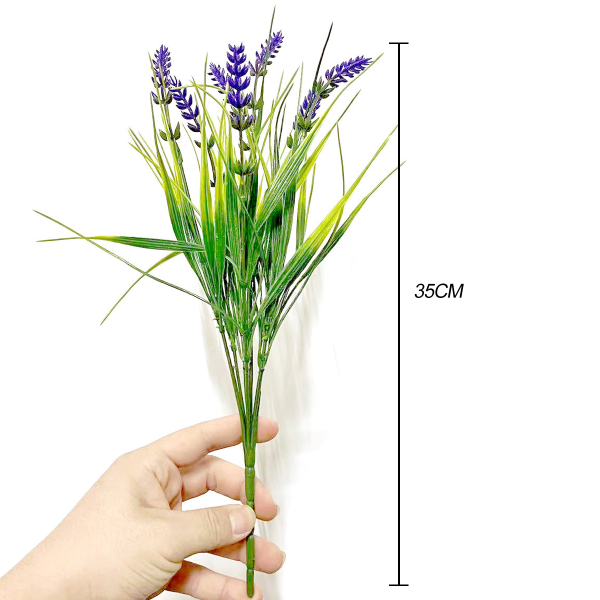 12 Buketter Konstgjorda Blommor Utomhus UV-Resistenta Falska Blommor