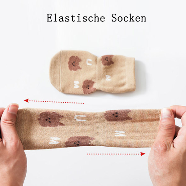 Babystrumpor Anti-Slip Tjocka - 5 Par Vinter Varma Småbarnsstrumpor Halkfria Strumpor Krypstrumpor för Flickor Pojkar