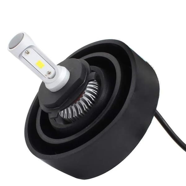 2 stk. sorte 90 mm LED-forlygte gummiskal forseglet støvdæksel