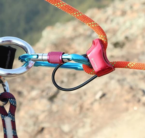 Klatring Abseiling Belay Device ATC Rappelling Descender V-rille
