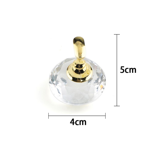 Magnetisk Negleholder Øvelsestræning Display Stativ Akryl Krystalholdere Legering Falske Negletip Salon DIY Manicure Værktøjer