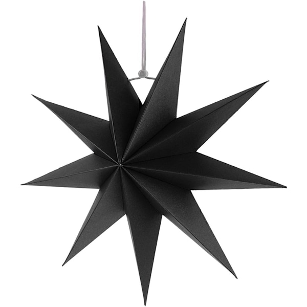Fällbara stjärnor, 30 cm 9 punkter julstjärna pappersstjärna set för