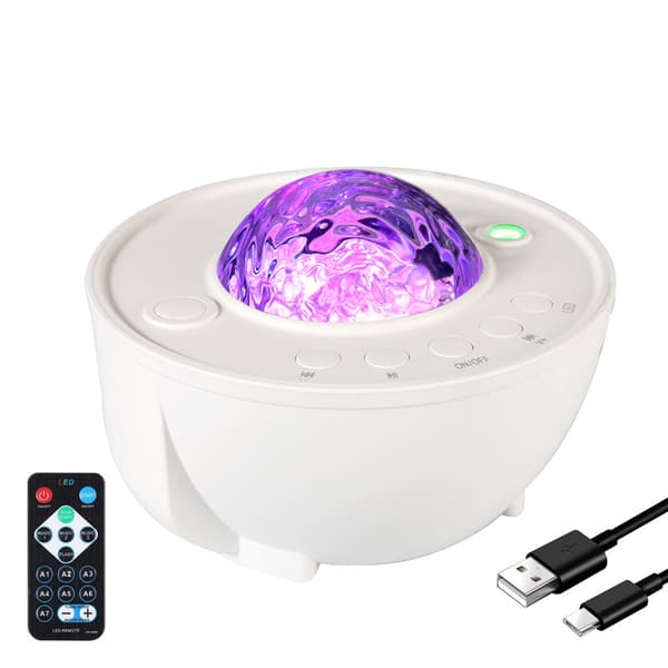 LED stjärnformad spotlight 8W-5V-USB - fjärrstyrd plug-in m
