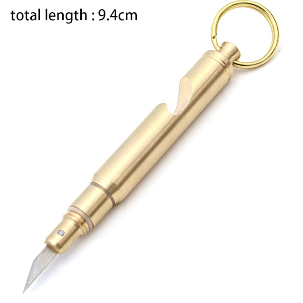 Nödglasbrytare, Vattentät Visselpipa i Mässing, Designad med Nyckelring för Enkel Transport, Perfekt Present till Män