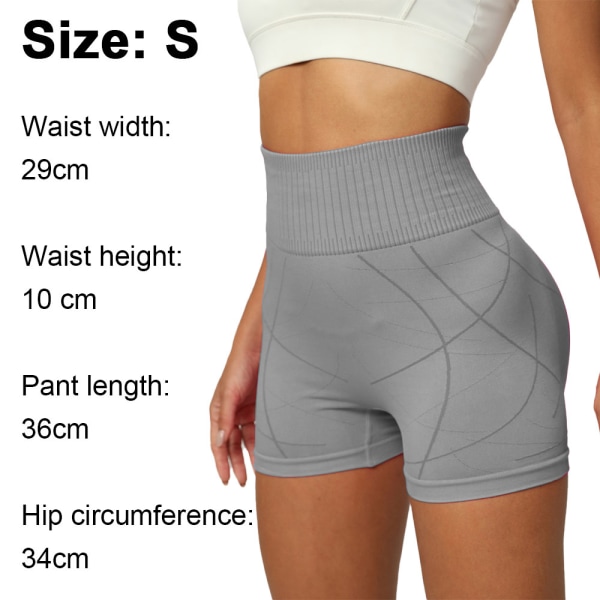 2-delad set dam seamless sport shorts Hög midja tight rumpa lyftande höft höft yoga fitness sport cykling shorts