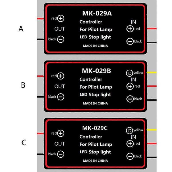 Blinkmodul Flash Strobe Controller 12V-30V LED-blinkande bakljus/bromsljus tillbehör MK029A